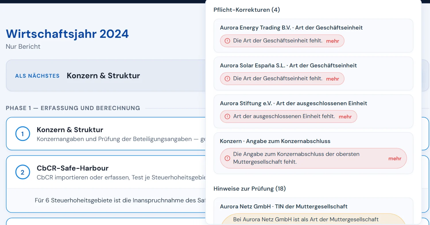 Pillarworks: Prozess mit Pflicht-Korrekturen und Hinweisen zur Prüfung